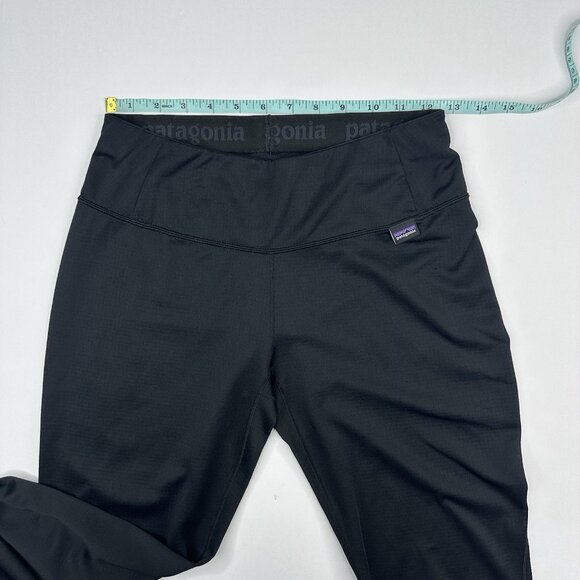 Patagonia Women's Black Capilene Midweight Base Layer Bottoms S/W25/L26.5 - Picture 9 of 13